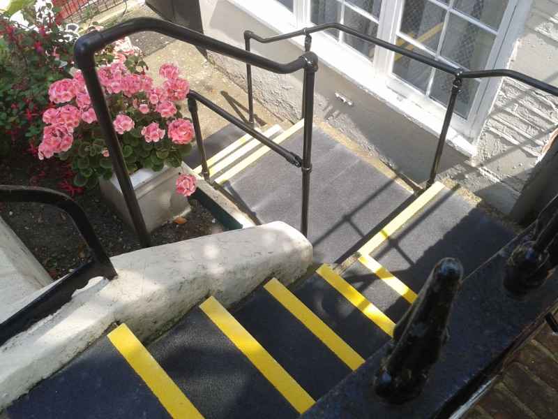 GRP Stair Treads added to Concrete Staircase